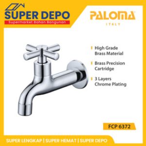 (C) PALOMA FCP 6372 JUPITER 1/2" LONG WALL TAP 6372 CHROME