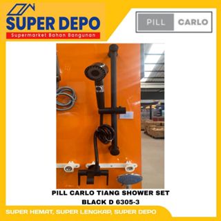 (C) PILL CARLO TIANG SHOWER SET BLACK D. 6305-3