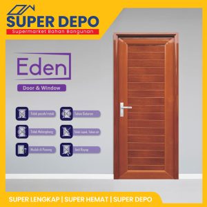 EDEN KANA UPVCD F 002 70X198CM T.WOOD WH KR