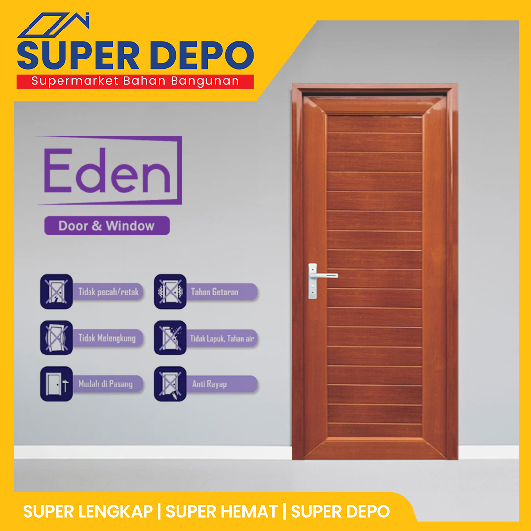 EDEN KANA UPVCD F 002 70X198CM T.WOOD WH KR