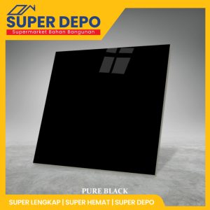 GRANITE VALENTINO GRESS 60X60 CM - PURE BLACK