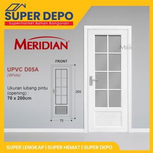 MERIDIAN UPVC-D05A UPVC DOOR WHITE R/KANAN 70X198