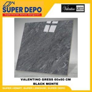 VALENTINO GRESS BLACK MONTE 60X60 KW 1