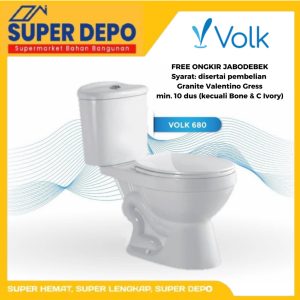 VOLK CLOSET DUDUK SCILLA 680 S-TRAP 300MM WHITE